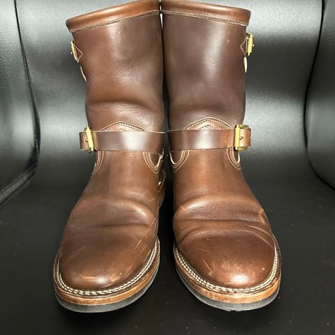 View photo of Viberg Engineer in Horween Brown Chromexcel Horsebutt