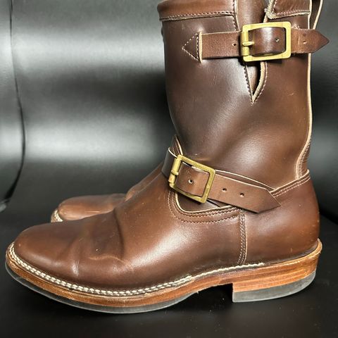 View photo of Viberg Engineer in Horween Brown Chromexcel Horsebutt