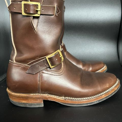 View photo of Viberg Engineer in Horween Brown Chromexcel Horsebutt