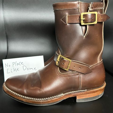 View photo of Viberg Engineer in Horween Brown Chromexcel Horsebutt