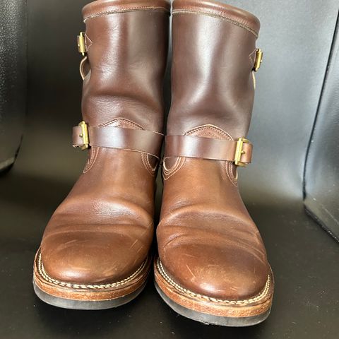 View photo of Viberg Engineer in Horween Brown Chromexcel Horsebutt