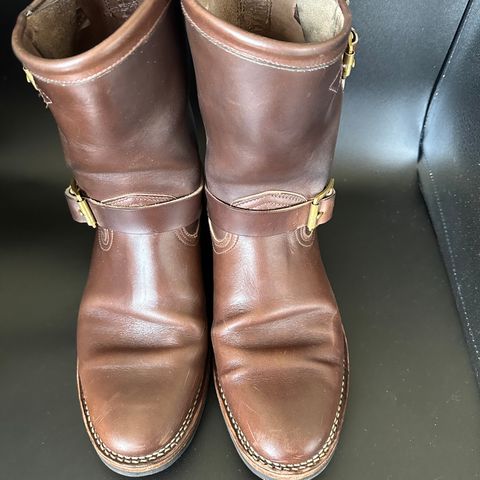 View photo of Viberg Engineer in Horween Brown Chromexcel Horsebutt