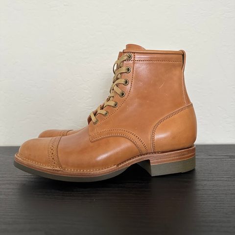 View photo of Flame Panda Service Boot in Maryam Natural Horsebutt