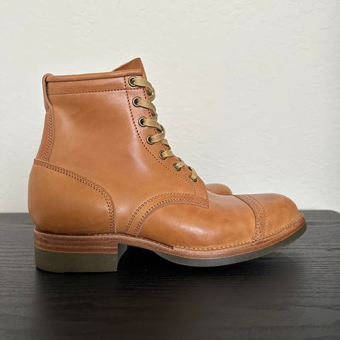 View photo of Flame Panda Service Boot in Maryam Natural Horsebutt