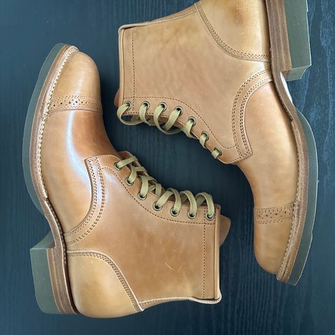 View photo of Flame Panda Service Boot in Maryam Natural Horsebutt