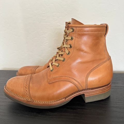 View photo of Flame Panda Service Boot in Maryam Natural Horsebutt