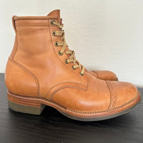 View photo of Flame Panda Service Boot in Maryam Natural Horsebutt