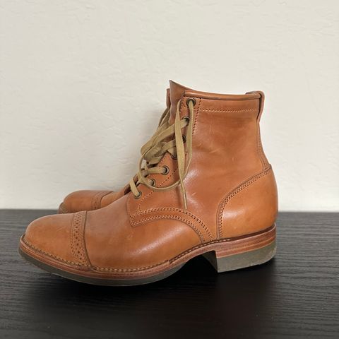 View photo of Flame Panda Service Boot in Maryam Natural Horsebutt