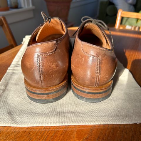 Viberg Derby Shoe in Horween Natural Chromexcel