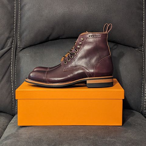 Bordon Tukano Boots in Wickett & Craig Burgundy Oiled Latigo