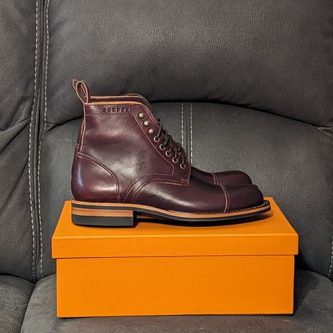 Bordon Tukano Boots in Wickett & Craig Burgundy Oiled Latigo