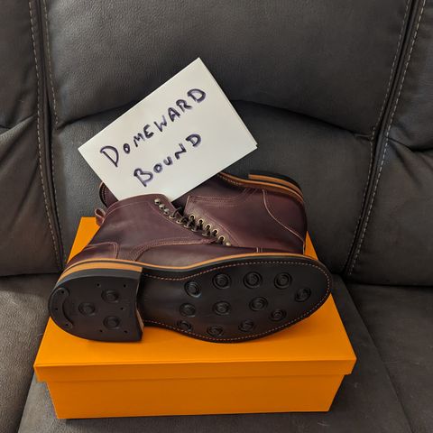 Bordon Tukano Boots in Wickett & Craig Burgundy Oiled Latigo