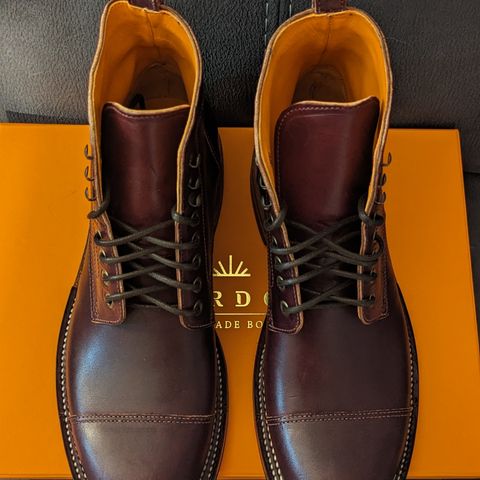 Bordon Tukano Boots in Wickett & Craig Burgundy Oiled Latigo