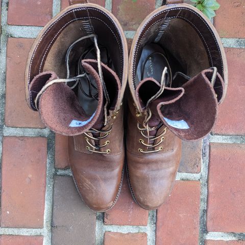 View photo of Rolling Dub Trio Griffin 8.5" Plain Toe Boots in Unknown Material