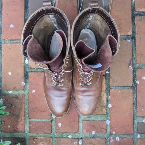 View photo of Rolling Dub Trio Griffin 8.5" Plain Toe Boots in Unknown Material