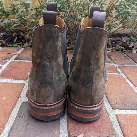 Meermin Chelsea Boot in Caper Green Waxy Shell Cordovan