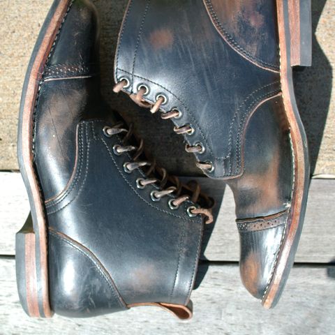 Viberg Service Boot BCT in Maryam Black Teacore Horsebutt