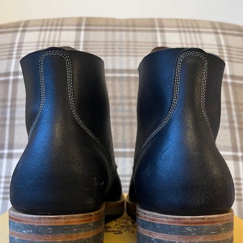 Sagara Boondocker in Horween Black Waxed Flesh