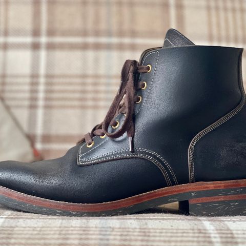 View photo of Sagara Boondocker in Horween Black Waxed Flesh