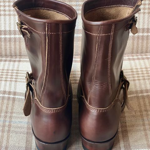 View photo of Willie's Handmade Boots Engineer in Horween Brown Chromexcel