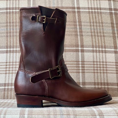 Willie's Handmade Boots Engineer in Horween Brown Chromexcel