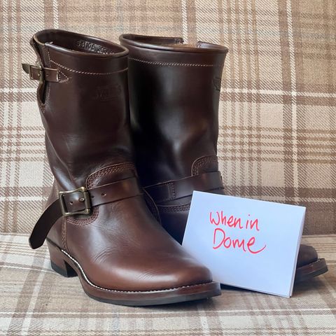 View photo of Willie's Handmade Boots Engineer in Horween Brown Chromexcel