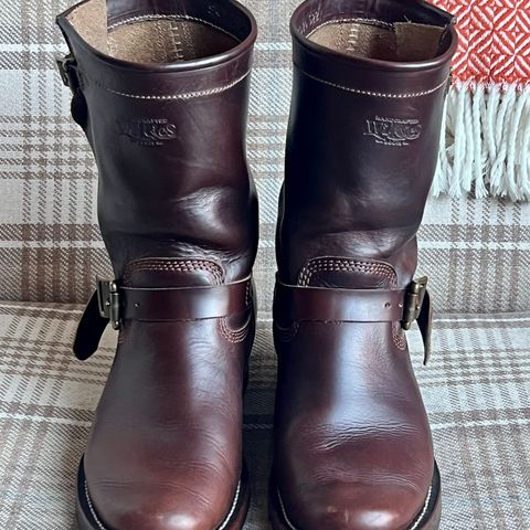 View photo of Willie's Handmade Boots Engineer in Horween Brown Chromexcel