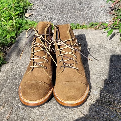 View photo of Truman Service Boot in Tasman Leather Group Coyote Roughout