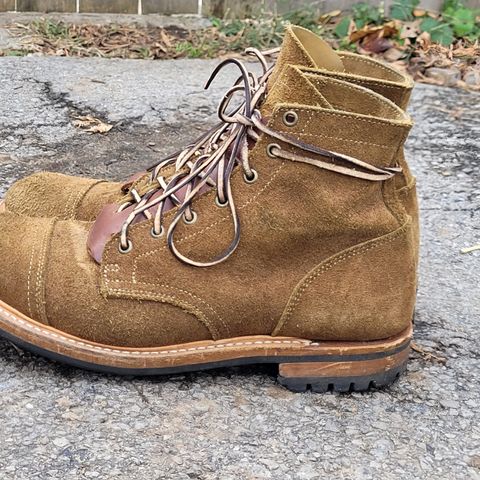 View photo of Truman Service Boot in Tasman Leather Group Coyote Roughout