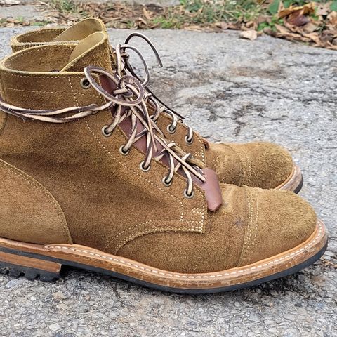 View photo of Truman Service Boot in Tasman Leather Group Coyote Roughout