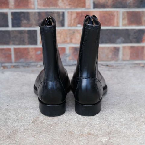 Clinch Gary Boots in Black Overdyed Horsebutt