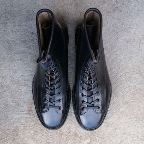 Clinch Gary Boots in Black Overdyed Horsebutt