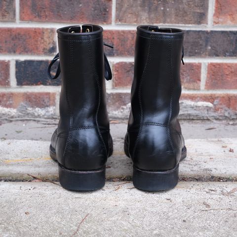 Clinch Gary Boots in Black Overdyed Horsebutt