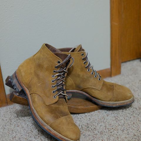 Search result thumbnail of Viberg Service Boot in Horween Wheat Predator Roughout