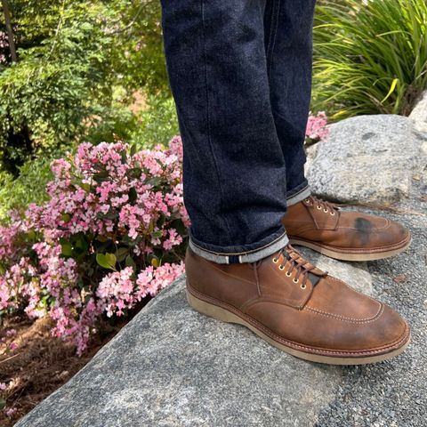 Alden Indy Boot in Smooth Tan Chamois