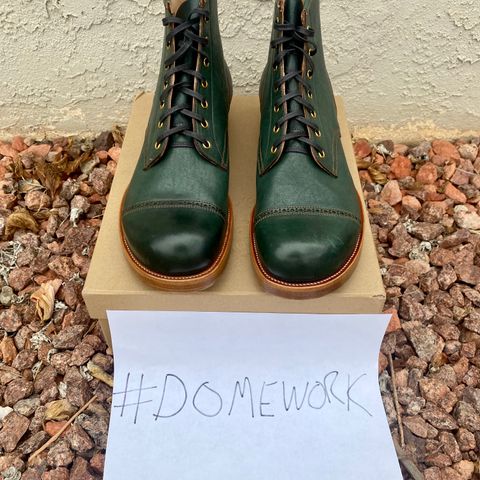 Iron Boots 5515 in Maryam Jungle Green Horsebutt