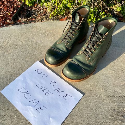 Iron Boots 5515 in Maryam Jungle Green Horsebutt