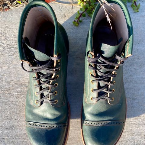 Iron Boots 5515 in Maryam Jungle Green Horsebutt