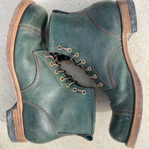 Iron Boots 5515 in Maryam Jungle Green Horsebutt