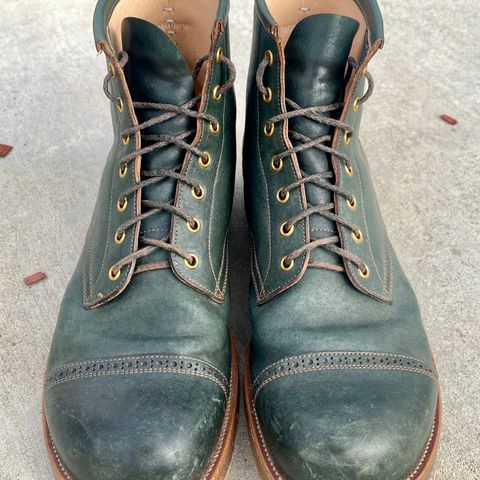 Iron Boots 5515 in Maryam Jungle Green Horsebutt