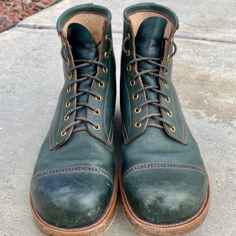 Iron Boots 5515 in Maryam Jungle Green Horsebutt