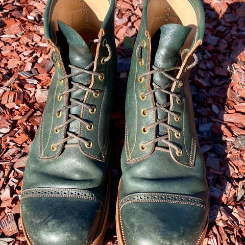 Iron Boots 5515 in Maryam Jungle Green Horsebutt