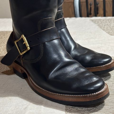 View photo of Prof Barnets Neocliffwood Boots in Maryam Black Teacore Horsebutt