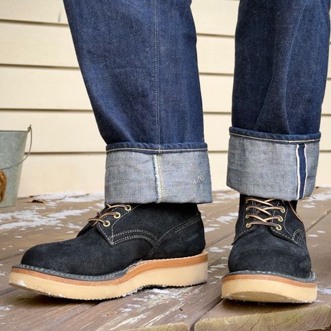 View photo of White's Rambler in Seidel Black Oil Tan Roughout