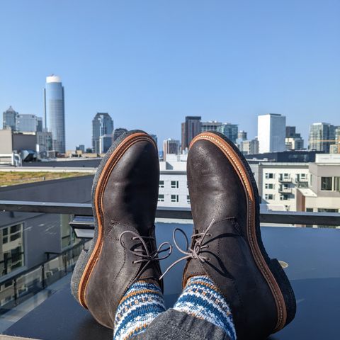Grant Stone Chukka in C.F. Stead Earth Waxy Commander Suede