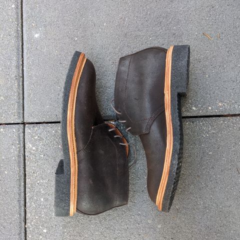 Grant Stone Chukka in C.F. Stead Earth Waxy Commander Suede