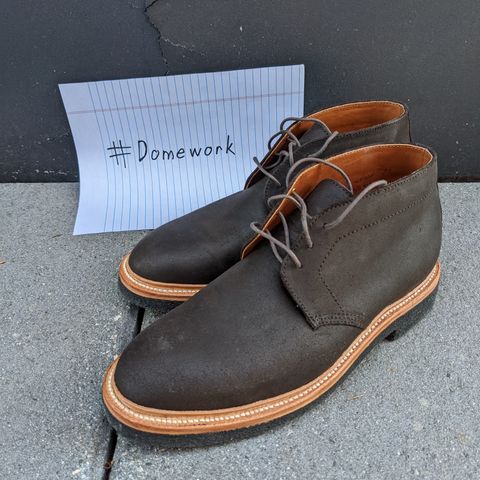 Grant Stone Chukka in C.F. Stead Earth Waxy Commander Suede