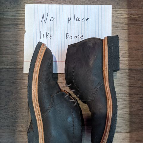 Grant Stone Chukka in C.F. Stead Earth Waxy Commander Suede