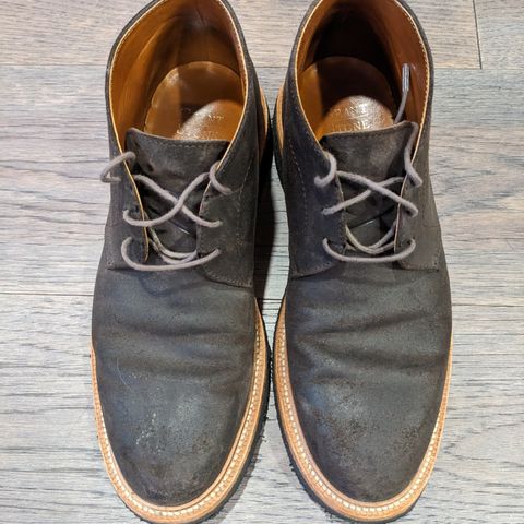 View photo of Grant Stone Chukka in C.F. Stead Earth Waxy Commander Suede