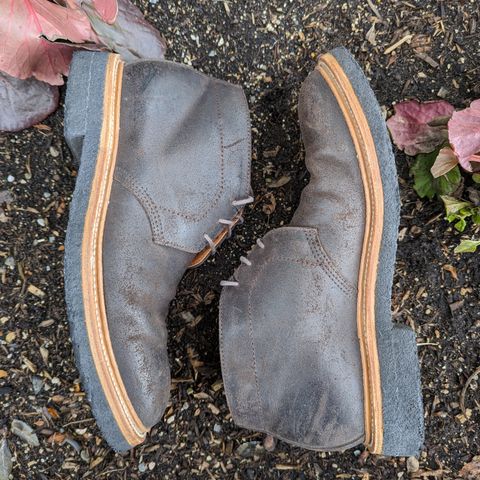 View photo of Grant Stone Chukka in C.F. Stead Earth Waxy Commander Suede